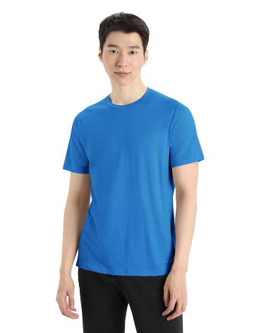 T Shirts Icebreaker Merino Tech Lite II Corta Sleeve Tee Homme Bleu | FR 1162BEXC